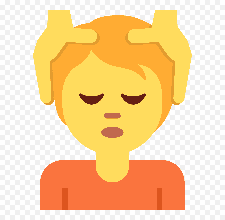 Person Getting Massage Emoji - Relax Mind Emoji,Mystic Massage Emojis