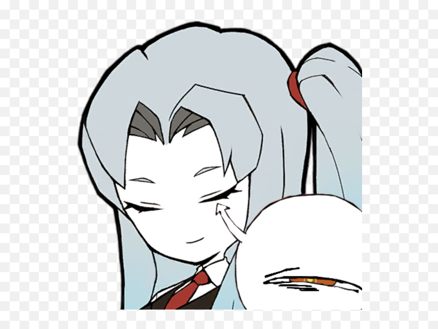 Skeptical And Slightly Disappointed Angela Lobotomy - Angela Lobotomy Corporation Emoji,Hair Trembles With Emotion Meme