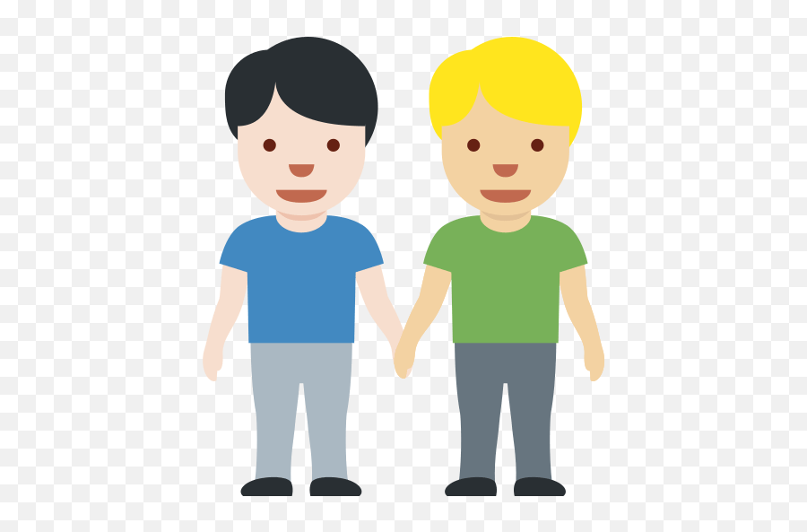 Light Skin Tone - Girl And Man Holding Hands Emoji,Dark And Light Skin Emojis