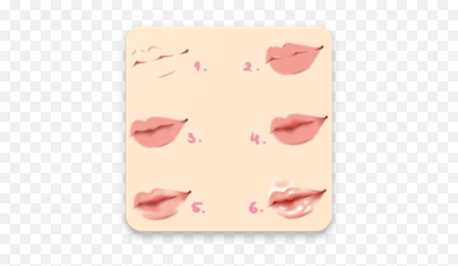 Tutorial Menggambar Bibir Langkah Demi Langkah - Apl Di Lip Care Emoji,Stephen Curry Emoji Keyboard