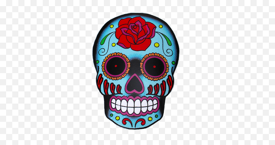 Sunny Buick Rose Sugar Skull Sticker - Clip Art Sugar Skulls Emoji,Sugar Skull Emoji