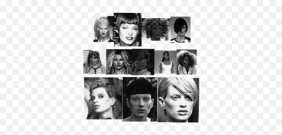 Fashion Models And Postmodern Consumer - Hair Design Emoji,Supermodels No Emotion
