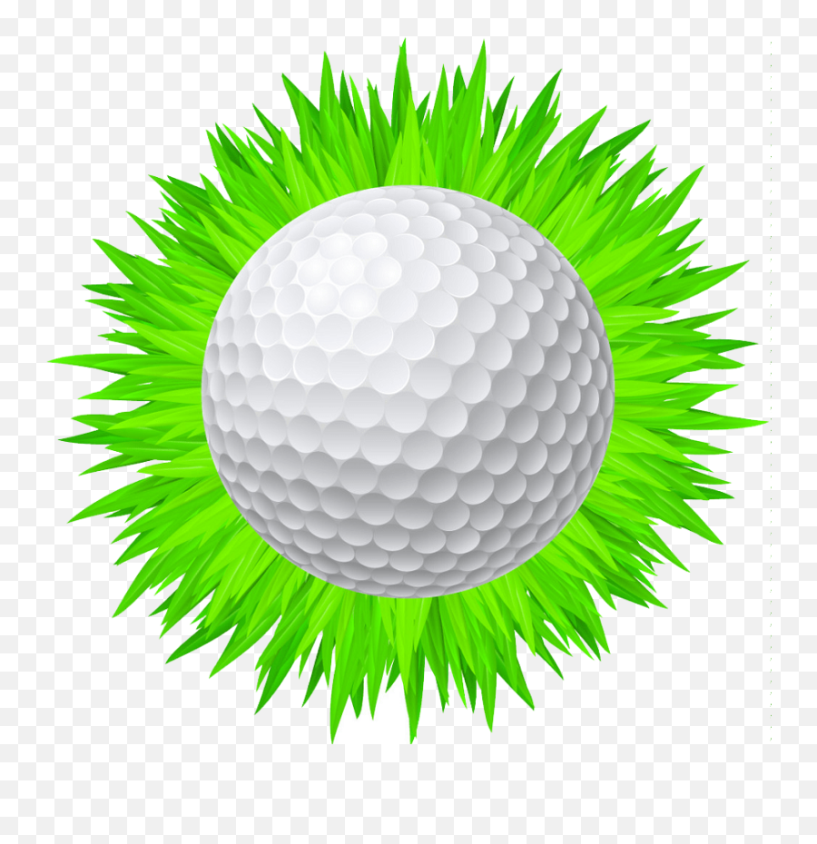 Golf Ball On Grass 1 Png Transparent - Clipart World Golf Ball Illustrations Emoji,Smiley Face On Golfball Emoticon