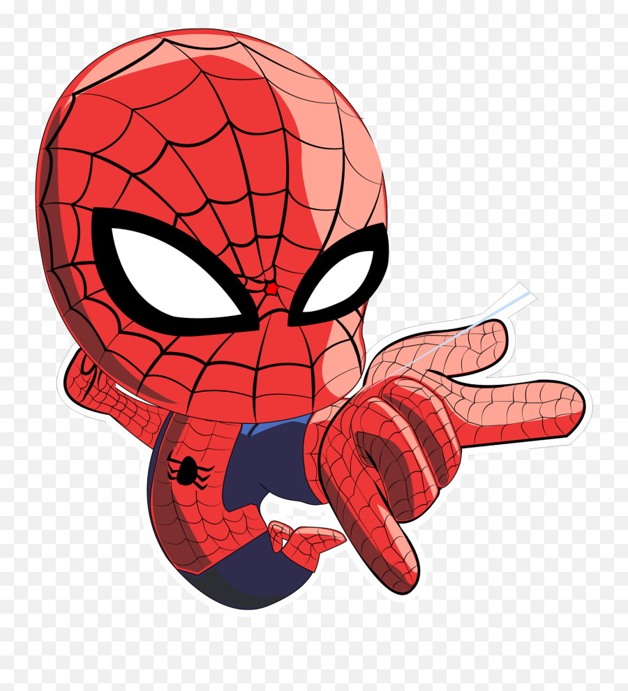 Download America Spider - Cartoon Baby Spiderman Png Emoji,Spider-man Emoticon