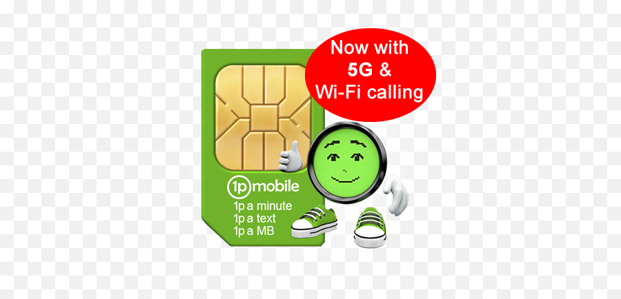 1pmobile Payg Sim Card - 1p A Minute 1p A Text 1p A Mb 1p Mobile Emoji,Virgin Moble Text Emojis