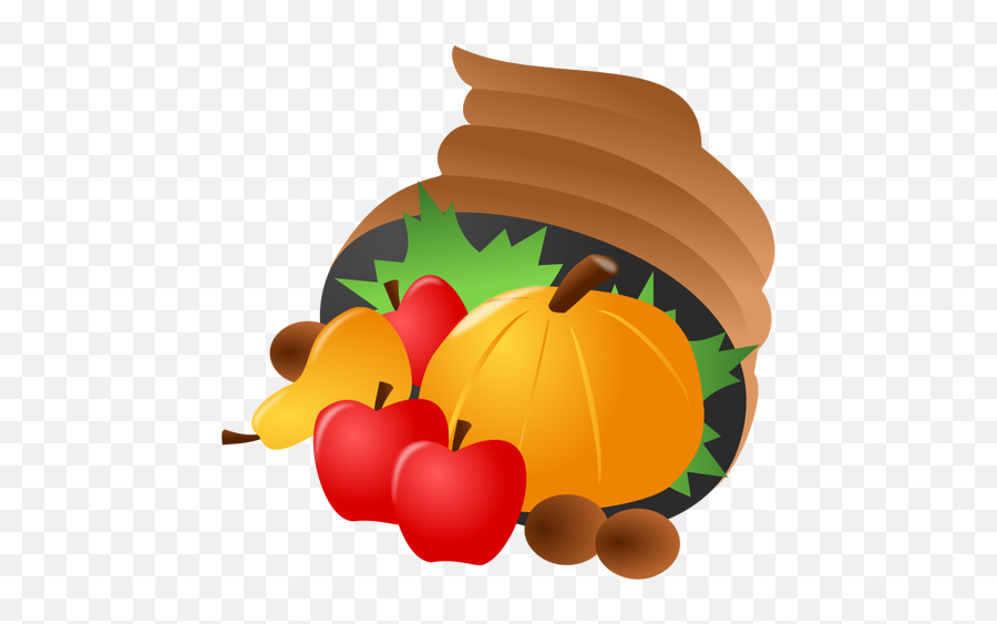 Vector Image Of Fruits And Vegetables - Thanksgiving Icon Png Emoji,Painting Pumpkin Emojis