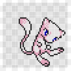 Perler Beads Pokemon Mew - Bead Pattern Free Emoji,Mewtwo Emoticons