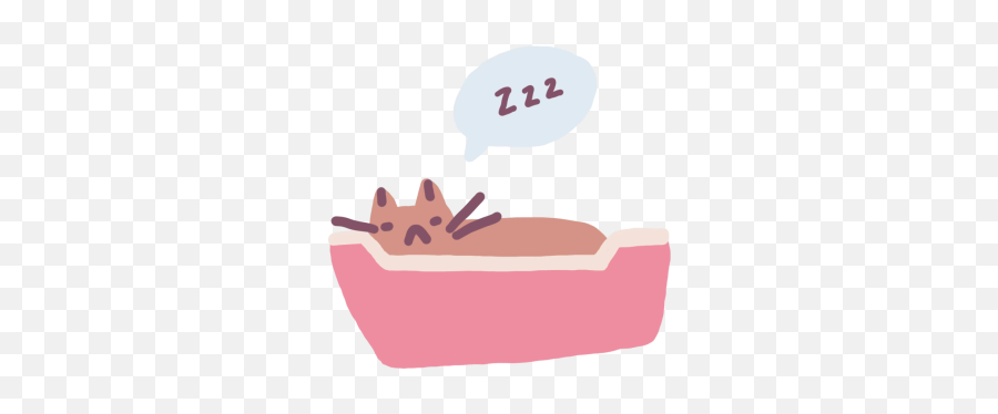 Sleeping Cat - Royaltyfree Gif Animated Sticker Free Emoji,Zzz Emojis