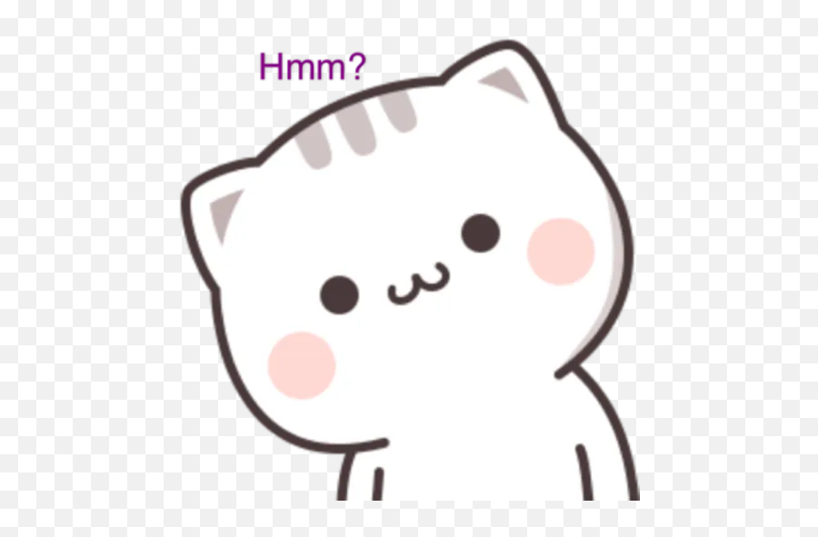 Cutie Cat By Enon - Sticker Maker For Whatsapp Emoji,Hmm Emoji Sticker Cutie Cat By Enon - Sticker Maker For Whatsapp Emoji,Hmm Emoji Sticker