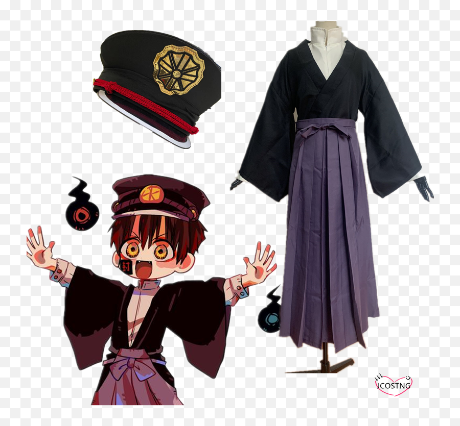 Anime Cosplay Costume Toilet - Bound Hanakokun Hakama Pant Kendo Costume Cosplay Tsukasa Yugi Samurai Kimono Set Men Women Outfit Emoji,Afro Samurai 2 Animated Emoticon