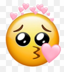 Emoji Kiss Cuteeyes Cute Sticker - Cry Peace Sign Emoji,Kiss Emoji
