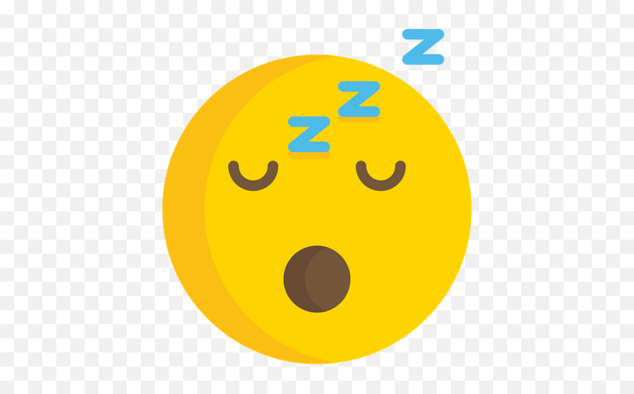 Sleeping Face Emoji Icon Of Flat Style - Happy,Smirk Face Emoticon