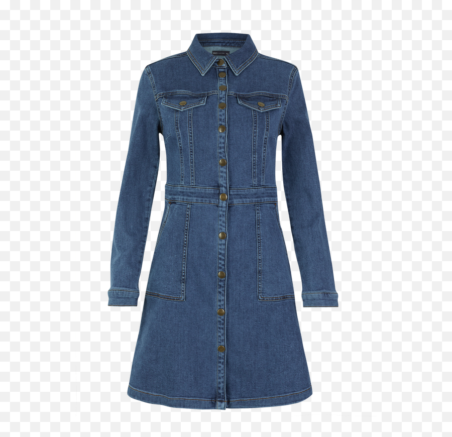 Holly Willoughby Wears New Denim - Denim Dress Marks And Spencer Emoji,Amazon Emoji Dress