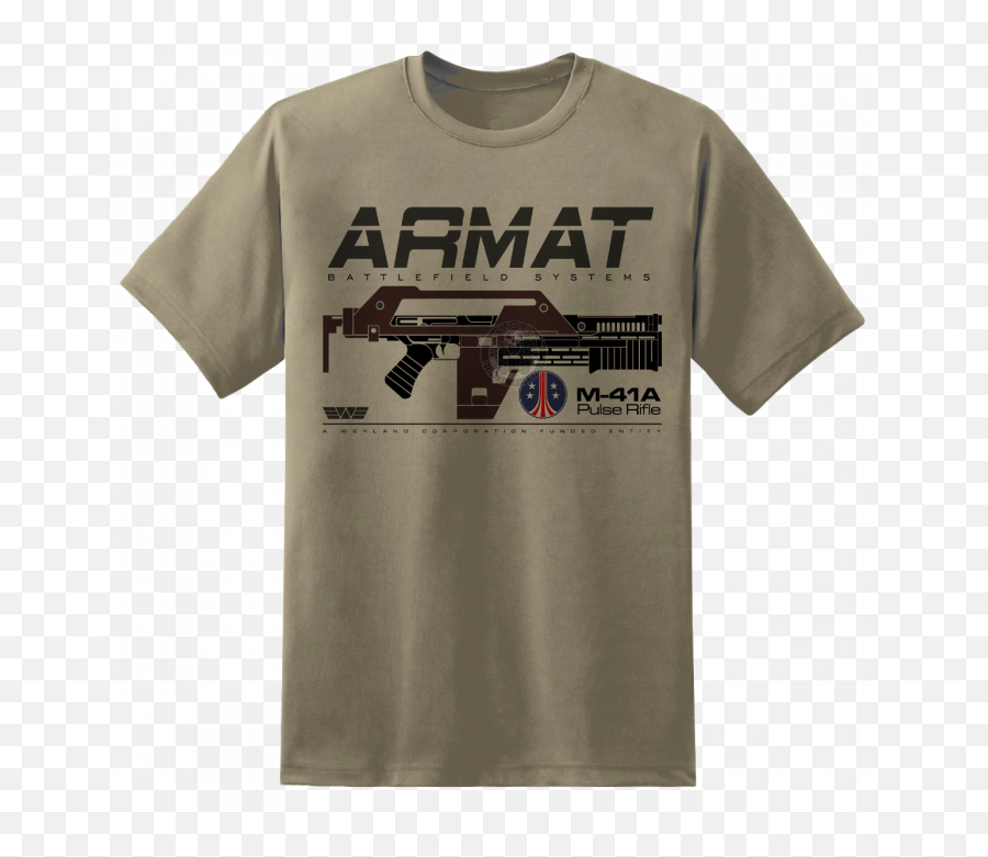 Mens Armat Pulse Rifle T Shirt - Armat Battlefield Systems Shirt Emoji,Xenomorph Emoticon