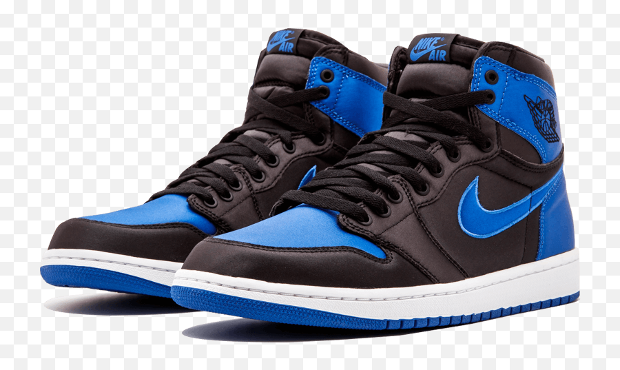 The Daily Jordan Air Jordan 1 Satin Royal - Air Jordans Jordan 1 Economicge Emoji,Royals Emoji