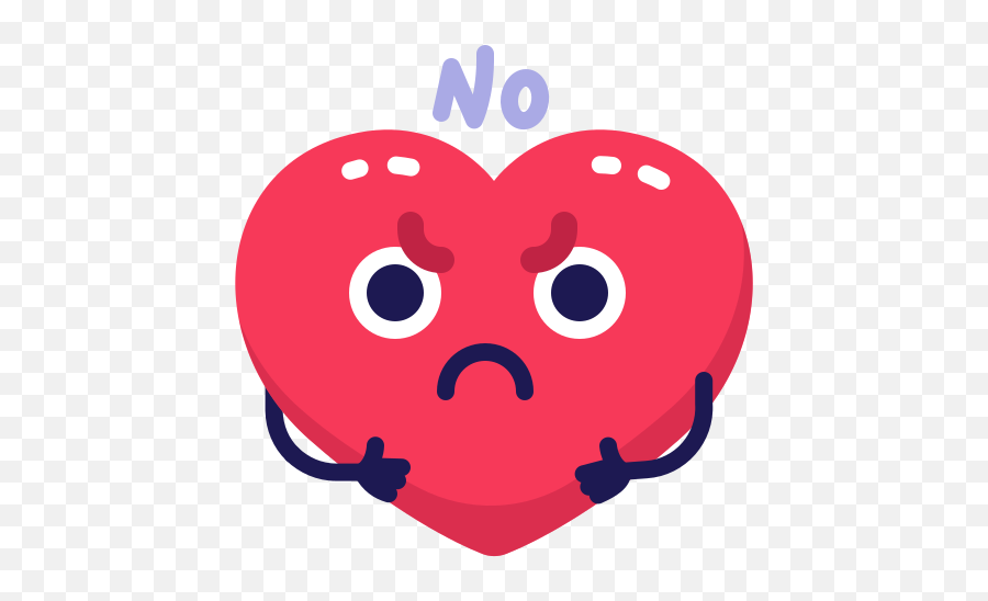 Heart No Negative Love Emoji Emo Free Icon Of Mrvalentine - Happy,Valentine Emoticon