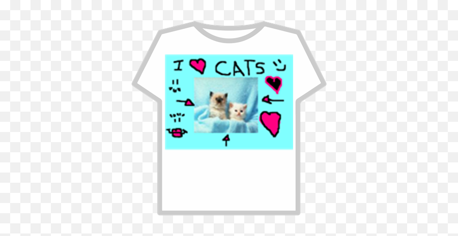 I Love Cats Shirt Roblox Png U0026 Free I Love Cats Shirt Roblox - Love Cats T Shirt Roblox Emoji,Moon Emoji Shirts
