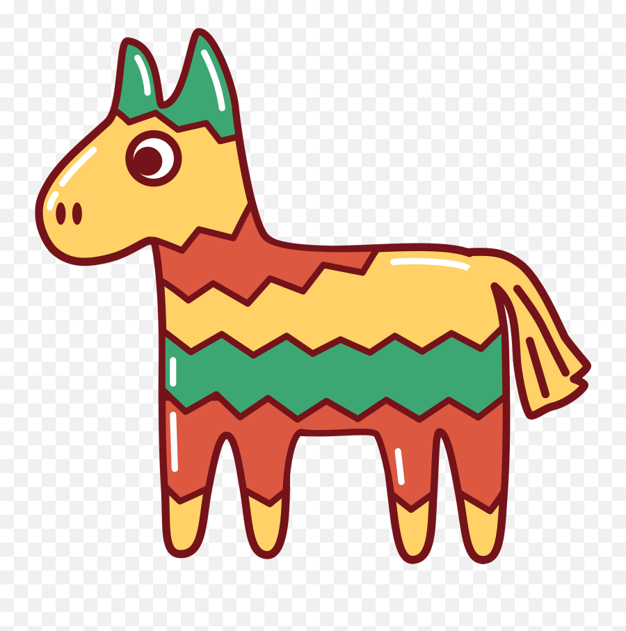 Donkey Piñata Clipart - Animal Figure Emoji,Emoji Pinatas