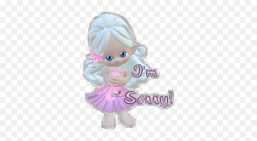 Sissy Mikah Doll Stickers - Sorry Gif Cartoon Girl Emoji,Sissy Emoji