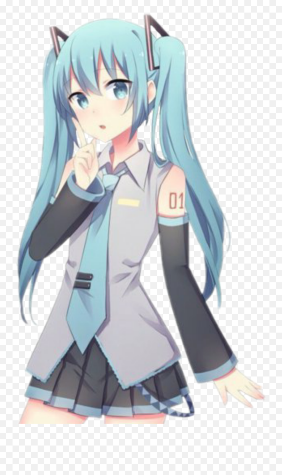 Hatsune Miku Vocaloid Mikuhatsune Sticker By Ym - Hatsune Miku Fanart Png Emoji,Miku Emoji