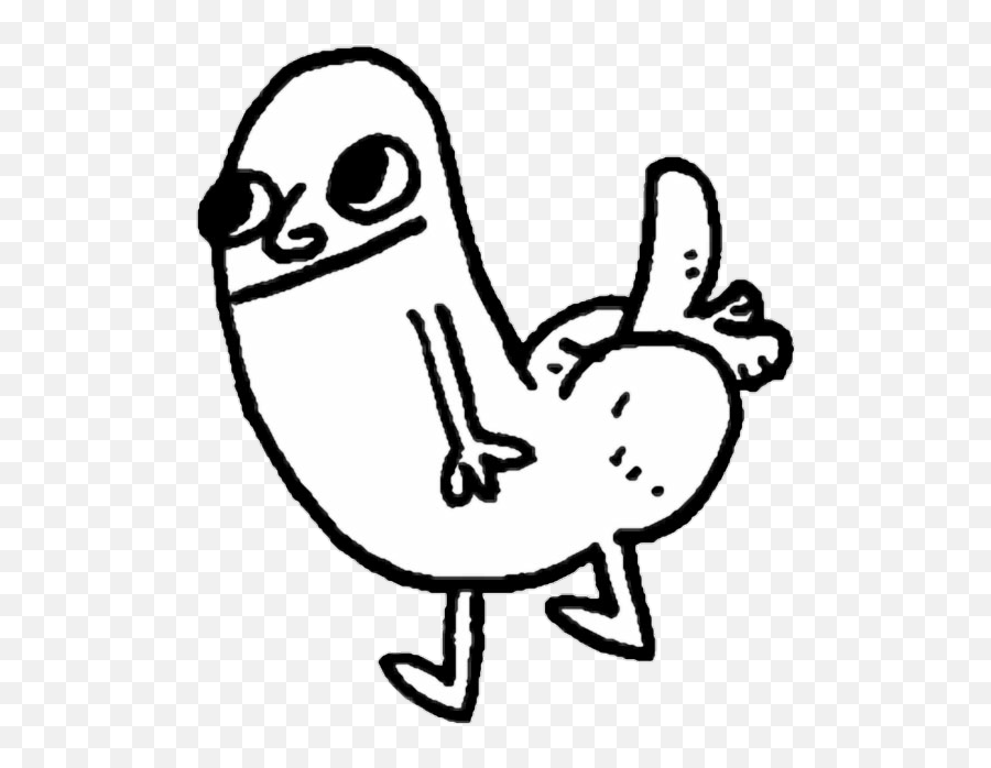 Dickbutt Stiker Sticker - Dick Butt Emoji,Dickbutt Emoji Transparent