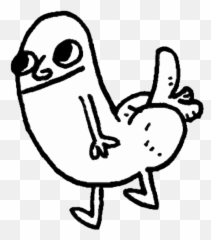 Dickbutt Stiker Sticker - Dick Butt Emoji,Dickbutt Emoji Transparent