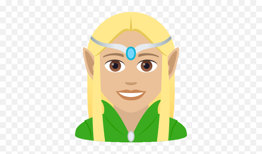 Elf Joypixels Gif - No Hair Head Clipart Emoji,Christmas Elf Emojis