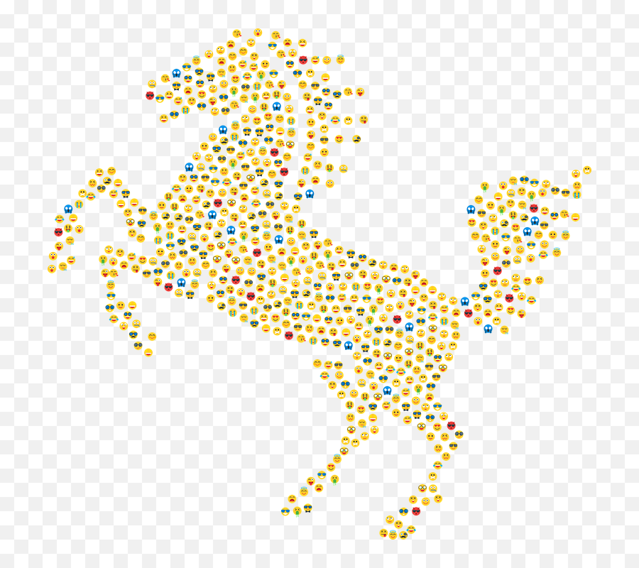 Horse Emoji Emoticons - Dot,Horse Emoticon