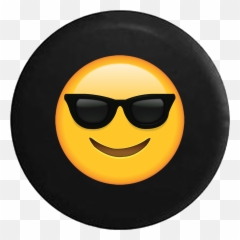 Download Text Emoji Smiling Face - Emoji Images With Black Background,Cool Emoji