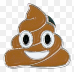 Premium Metal Emoji Pins - Pile Of Poo Emoji,Metal Emoji