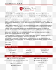 Curé Of Ars Catholic Church 2020 Archived Pastoru0027s Notes - Document Emoji,Emotions Leaving A Church