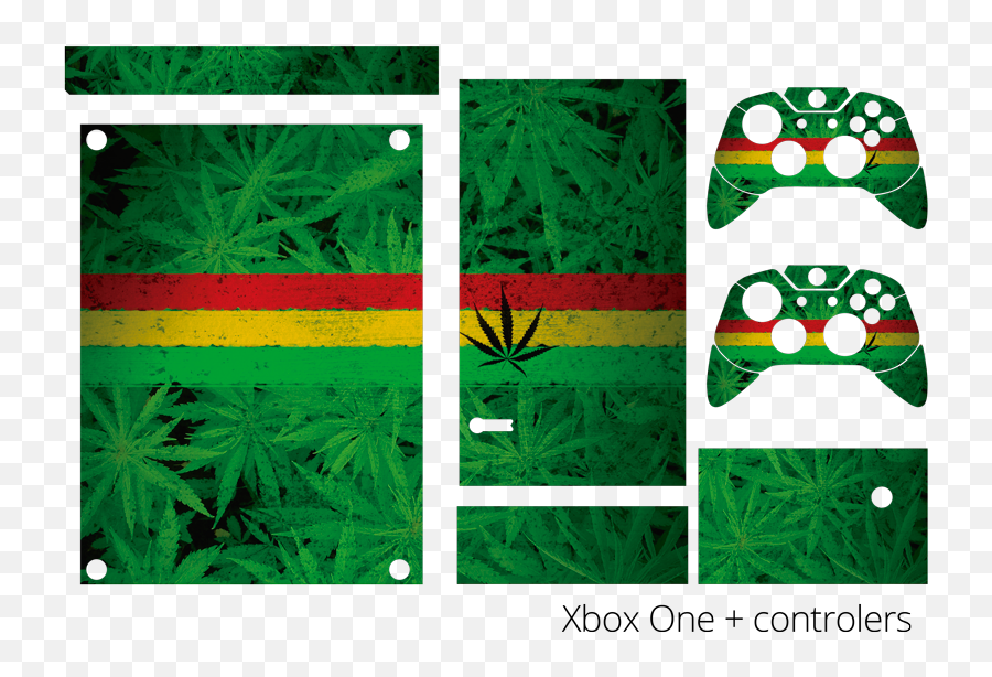 Cannabis Plant Xbox Skin Sticker - Eclair Flash Emoji,Emoticons Cannabis