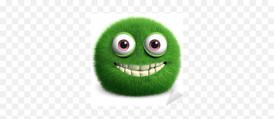 Green Furry Monster Sticker U2022 Pixers - We Live To Change Blue Monster Clipart Cute Emoji,Monster Summer Sale Emoticons