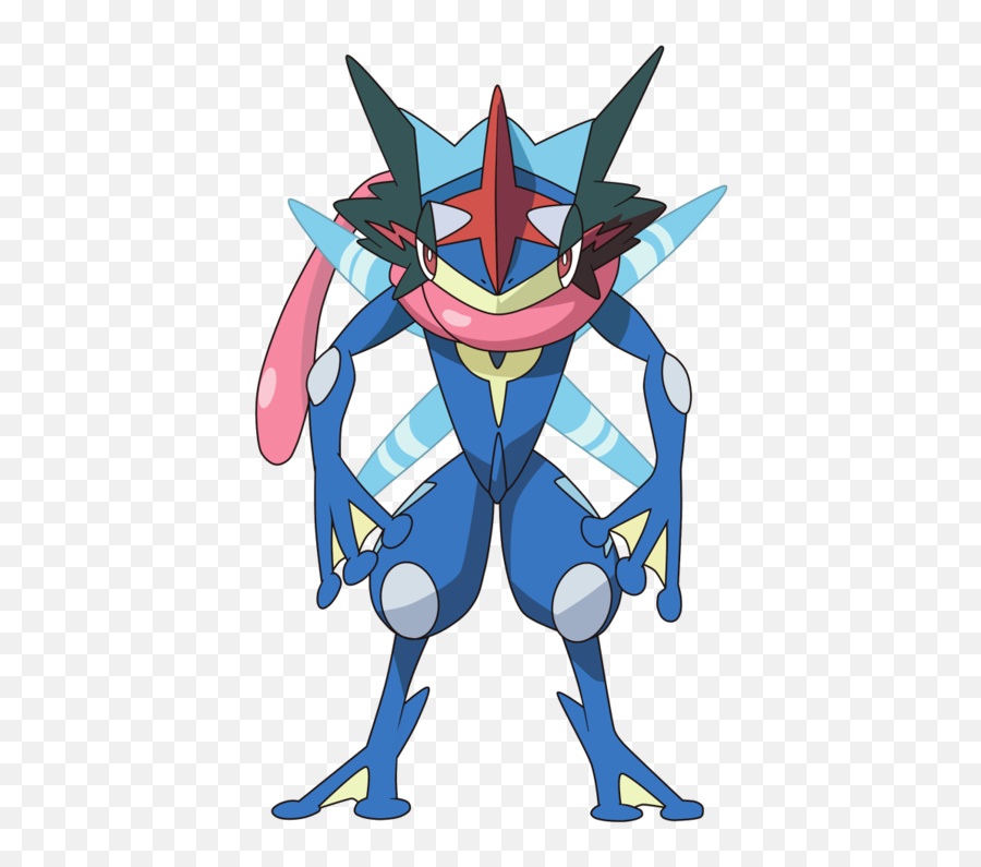 Ash Greninja Png - Ash Greninja Back View Transparent Png Pokemon Greninja Emoji,Lynch Emoji Discord