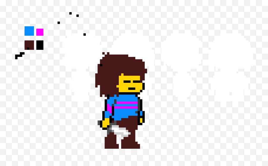 Pixel Art Gallery - Fictional Character Emoji,Frisk Undertale Emoticon