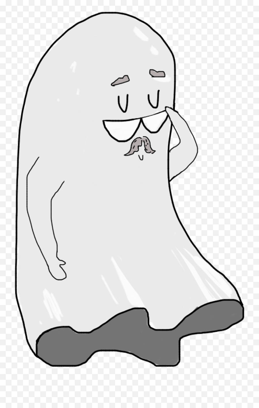Ghost Granddad Grandfather Sticker By Marjoriemomlife - Ghost Emoji,Ghost Family Emoji