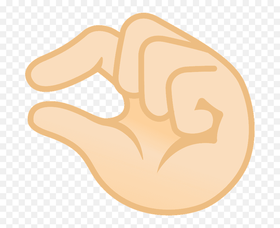 Light Skin Tone Emoji - Sign Language,Pinching Hand Emoji