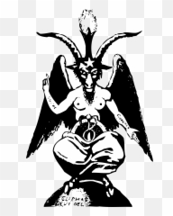 Download Of Symbol Satanism Theistic Satan Church Baphomet - Baphomet Png Emoji,Satan Like Emoticon