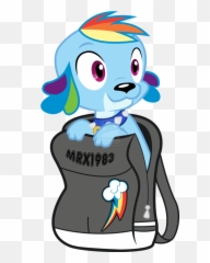Backpack Clipart Rainbow - Rainbow Dash As A Dog Emoji,Rainbow Emoji Backpack