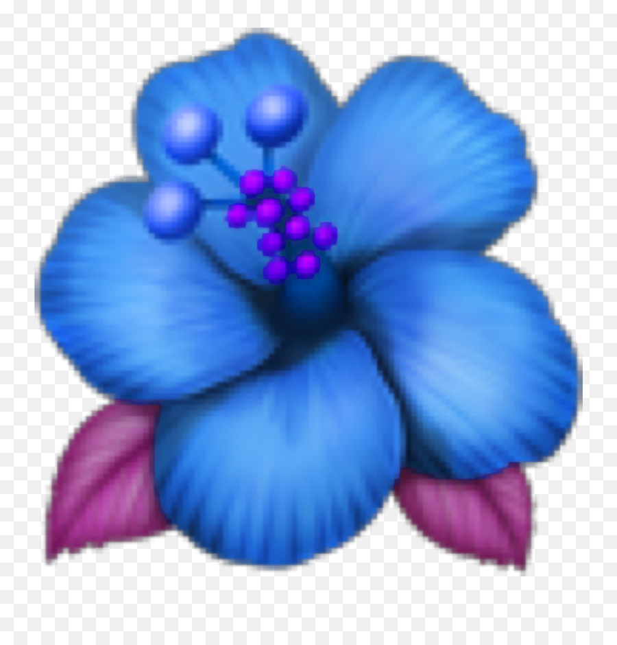 Blue Blueflower Blueflowers Sticker - Emoji Flowers,Spring Flowers Emojis