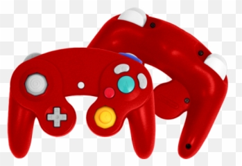 Fire Red - Black And White Gamecube Controller Transparent Emoji,Controller Emojis Transparent
