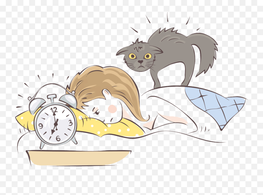 How I Cure Insomnia In 21 Days And 8 Simple Steps With Ohl - Alar Clock Sleeping Clipart Emoji,Cat Waking Up Emoticon