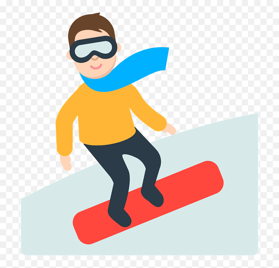 Snowboarder Emoji Clipart Free Download Transparent Png - Emoji Snowboard,Winter Emojis