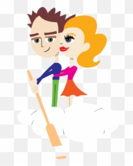 Free Love Couple In Cloud 1192735 Png - Interaction Emoji,Japanes Emoticon Happy