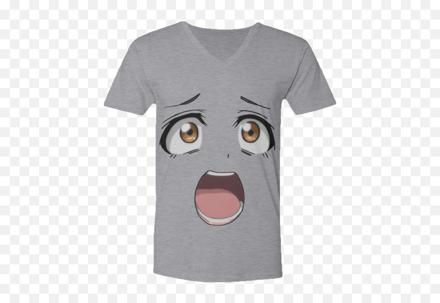 Anime Face Storefrontier - Short Sleeve Emoji,Emotion Mouth Eyes