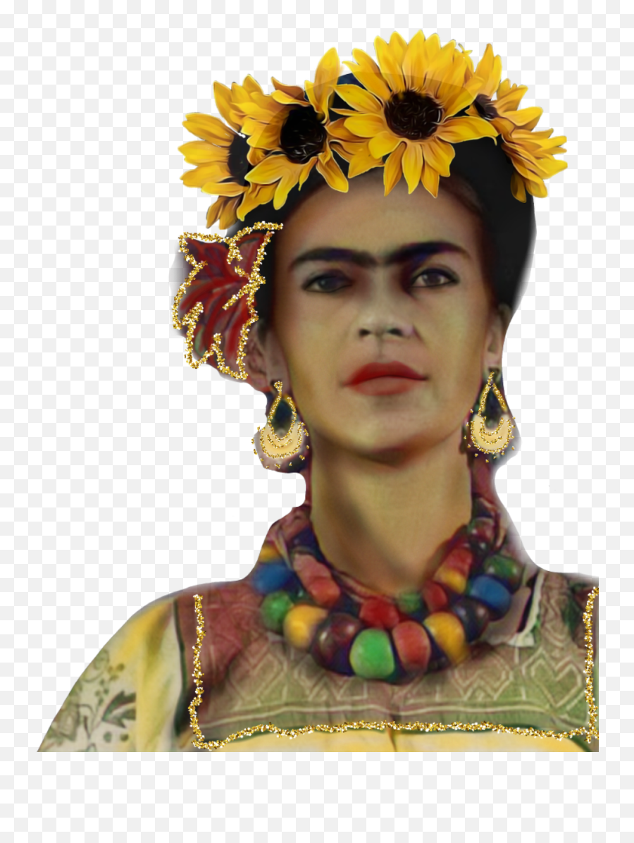 Frida Portrait Fridakahlo Sticker By Frida Kahlo - Traditional Emoji,Unibrow Emoji