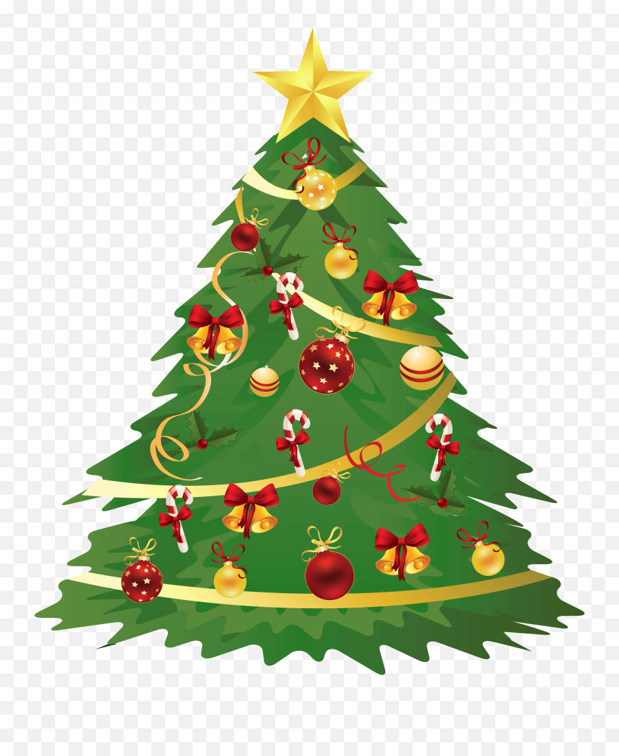 Free Christmas Tree Clip Art Transparent Background - Christmas Tree Vector Hd Emoji,Christmas Tree Emoticon