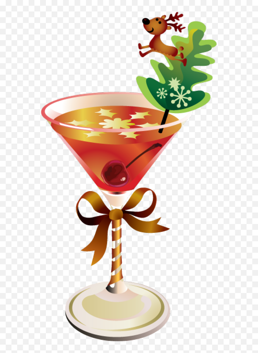 Christmas Flamingo With Hat - Clip Art Library Emoji,Drinking Martini Emoticon Animated Gif