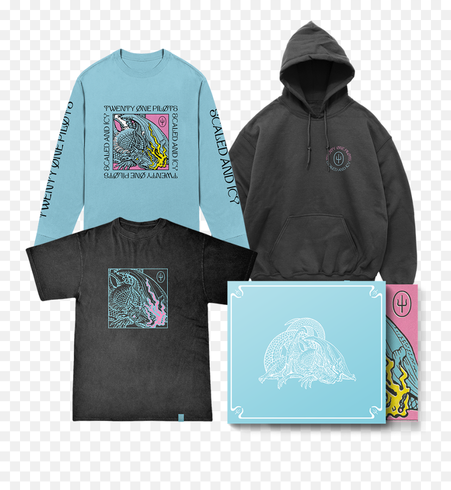 Scaled And Icy Blue Slipcase Hoodie Longsleeve T Emoji,21 Pilots Emotion People