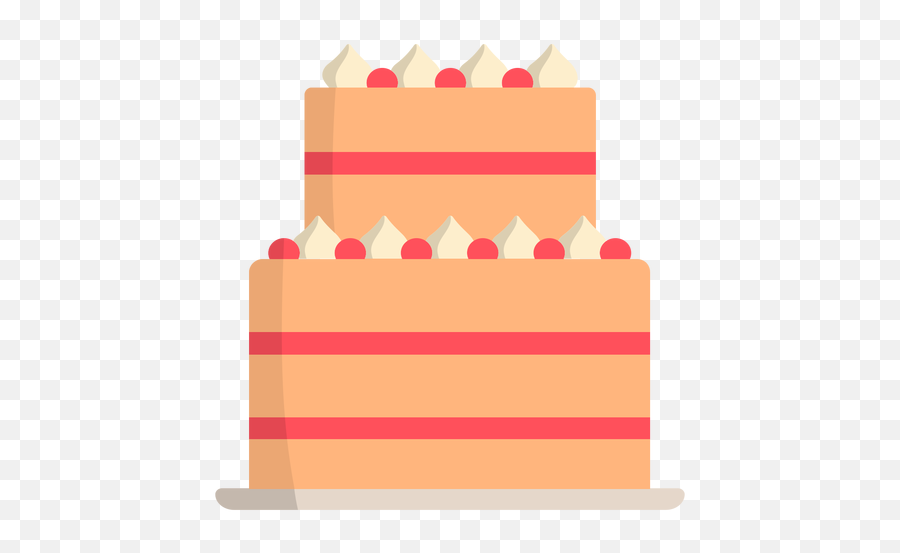 Wedding Cake Strawberry Flat - Horizontal Emoji,Wedding Cake Emoji